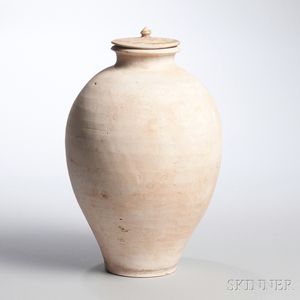 Pottery Covered Jar