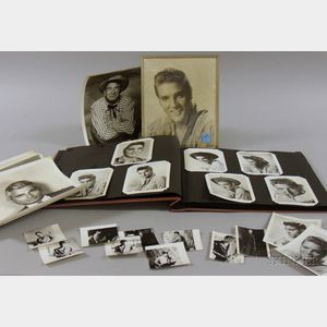 Mid-20th Century Elvis Presley and Movie Star Photograph Album