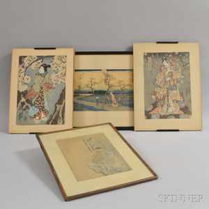 Four Woodblock Prints