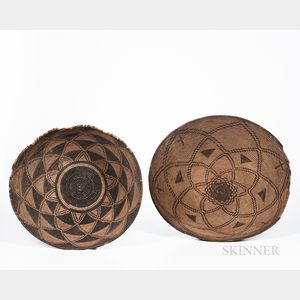Two Southwest Woven Basketry Trays