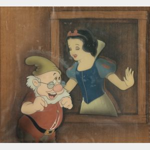 Walt Disney Studios (American, 20th Century) Production Cel from Snow White and the Seven Dwarfs