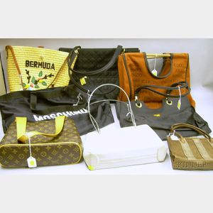 Eight Assorted Designer and Other Handbags
