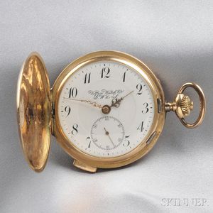 14kt Gold Hunting Case Quarter-hour Repeating Pocket Watch