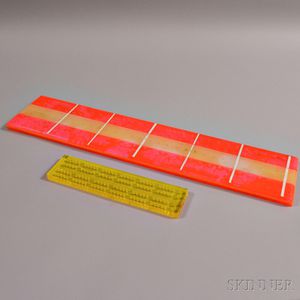 Two Colored Lucite Cribbage Boards