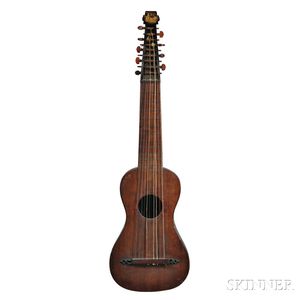 9-string Romantic Guitar, School of Edward Light, c. 19th Century