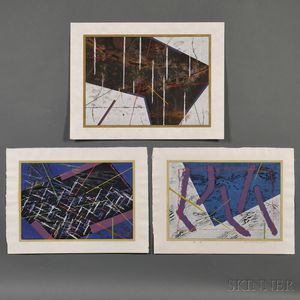 Yuichi Hasegawa (b. 1945),Three Color Woodblocks