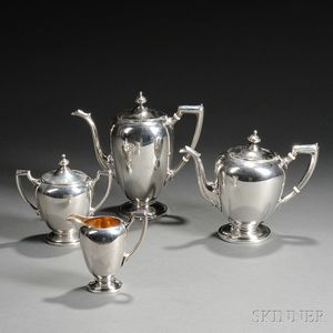 Four-piece Reed & Barton Sterling Silver Tea and Coffee Service