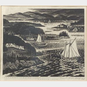 Carroll Thayer Berry (American, 1886-1978) Islesboro - Maine Coast - Cradle Cove (No. 1)
