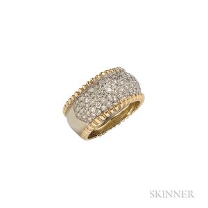 14kt Bicolor Gold and Diamond Ring