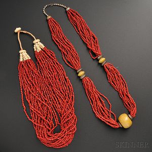 Two Multistrand Necklaces