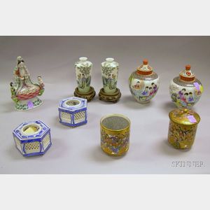 Nine Assorted Asian Porcelain Items
