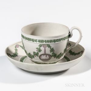 Wedgwood Tricolor Jasper Cup and Saucer