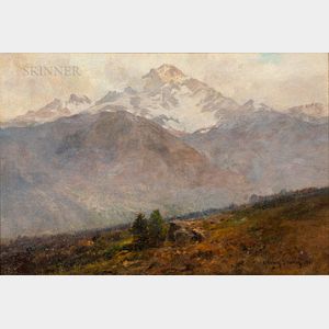 Harvey Otis Young (American, 1840-1901) Colorado Mountain Scene