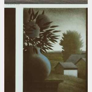 Robert Kipniss (American, b. 1931) Vase and Landscape