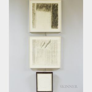 Three Works on Paper: Jill Weber (American, 20th/21st Century),Space-Time Frame I
