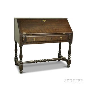 Wallace Nutting William and Mary-style Maple Desk on Frame