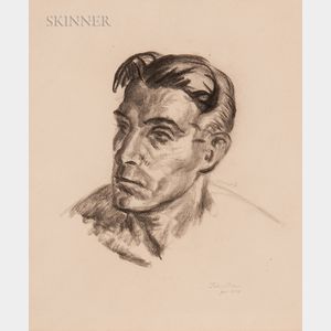 John French Sloan (American, 1871-1951) Portrait of a Man