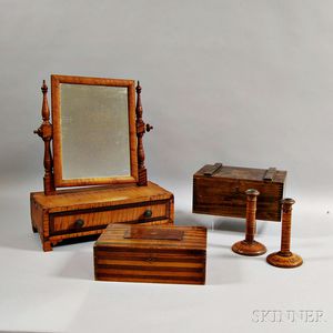 Five Wooden Decorative Items