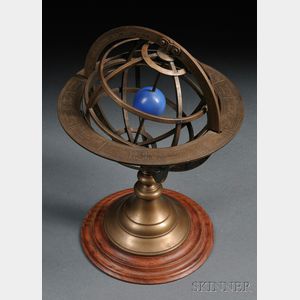 G. Gobille Brass Armillary Sphere