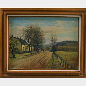 Paul Dartiguenave (Franco-American, 1862-1918) Path by a House