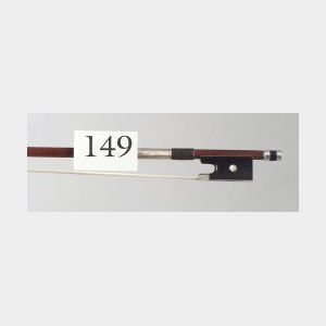French Silver Mounted Violin Bow, Joseph Alfred Lamy