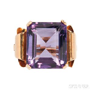 Gold and Amethyst Ring