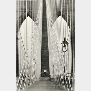 Alfred Eisenstaedt (American, 1898-1995) Brooklyn Bridge #9