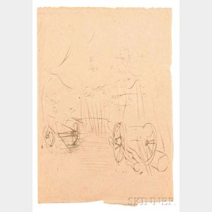 Raoul Dufy (French, 1877-1953) Paysage à la Charette