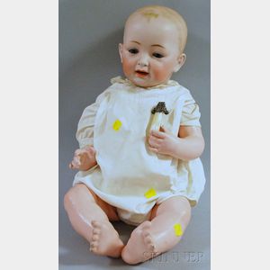 Large J. D. Kestner Jr. Co. Baby Doll with Rattle