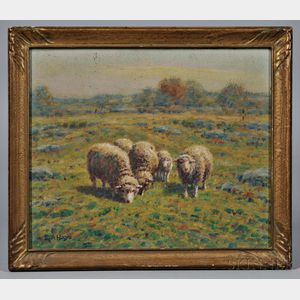 George Arthur Hays (American, 1854-1945) Group of Sheep