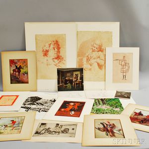 Sixteen Prints, Lithographs, and Photo-reproductions