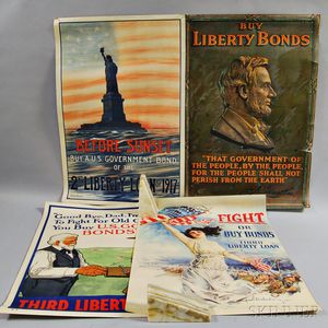 Four WWI Lithograph Posters