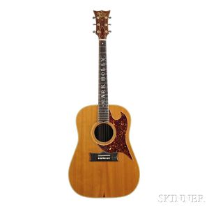 Mark Holly Grammer Custom Acoustic Guitar, c. 1970