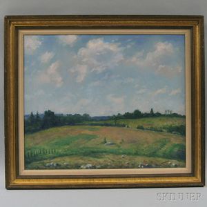 Dana Pond (American, 1881-1962) Landscape , (Meadow and Sky)