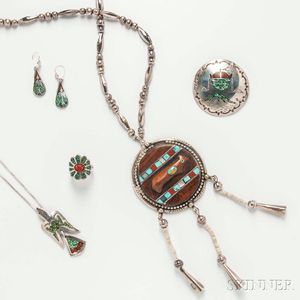 Group of Southwestern Sterling Silver Jewelry