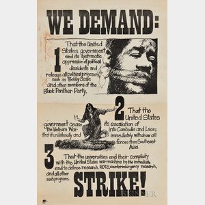 "We Demand: Strike" Protest Poster