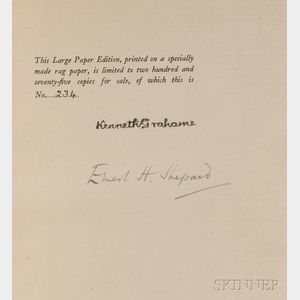 Grahame, Kenneth (1859-1932) Dream Days , illustrated by Ernest H. Shepard (1879-1976),Signed.