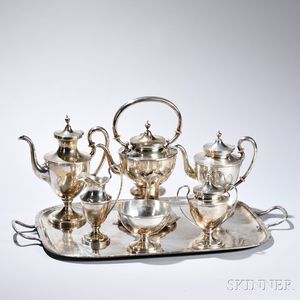Six-piece S. Kirk & Son Co. Sterling Silver Tea and Coffee Service
