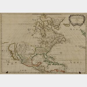 North America. Nicholas Sanson (1600-1667) Amerique Septentrionale.