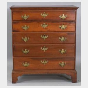 Chippendale Maple and Cherry Chest of Drawers