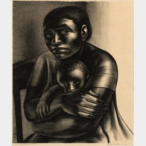John Wilson (American, 1922-2015) Mother and Child
