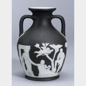 Wedgwood Black Jasper Dip Portland Vase