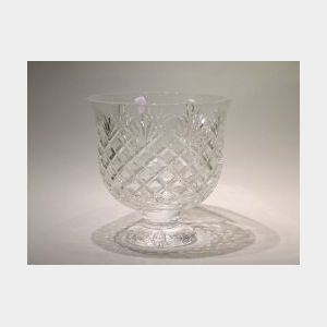 Waterford Colorless Cut Glass Centerpiece Bowl.