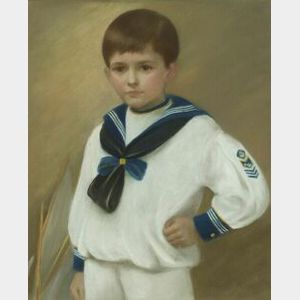 Laura Coombs Hills (American, 1859-1952) Little Boy in a Sailor Suit