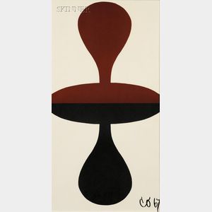 Claes Oldenburg (Swedish/American, b. 1929) Double Punching Bag/Poster