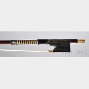 English Gold-mounted Violin Bow, James Tubbs