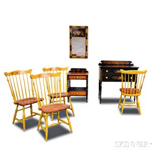 Group of Hitchcock Paint-decorated and Stenciled Furniture