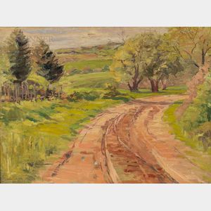 Caleb Arnold Slade (American, 1882-1961) A Road to the Farm