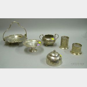 Six Assorted Silver Plated Table Items