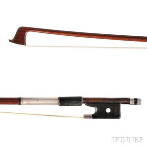 Silver-mounted Violin Bow, Attributed to the Vuillaume Workshop